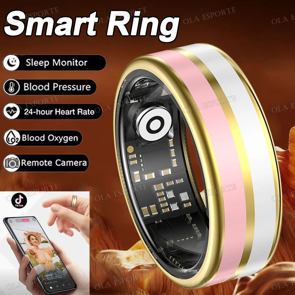 Ola Esporte Smart Ring – IP68 Fitness Tracker | Men & Women