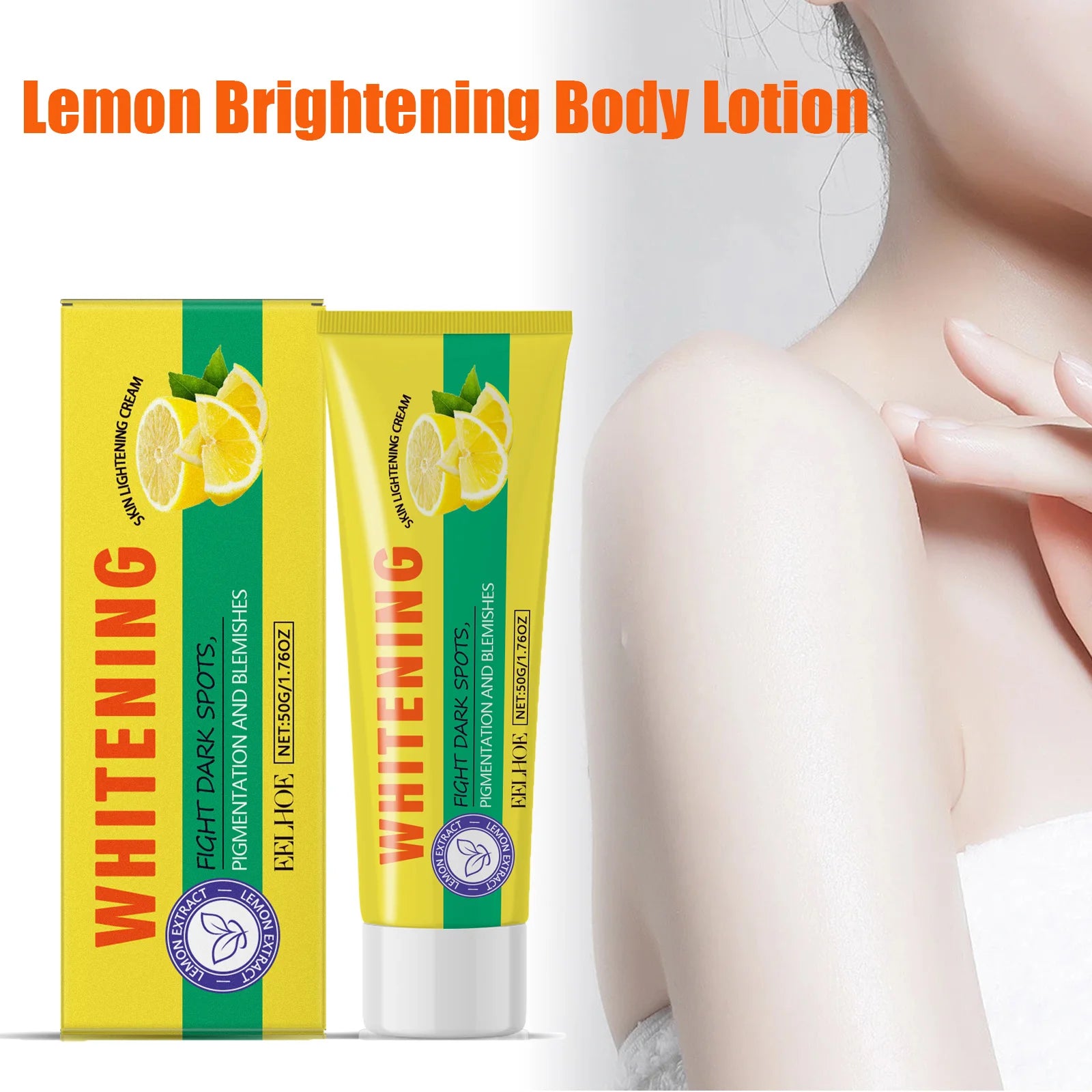 Lemon Brightening Body Lotion Gently Moisturizes Dry Skin Even Skin Tone Whitening Nourishing Lightening Body Cream Oasis Select