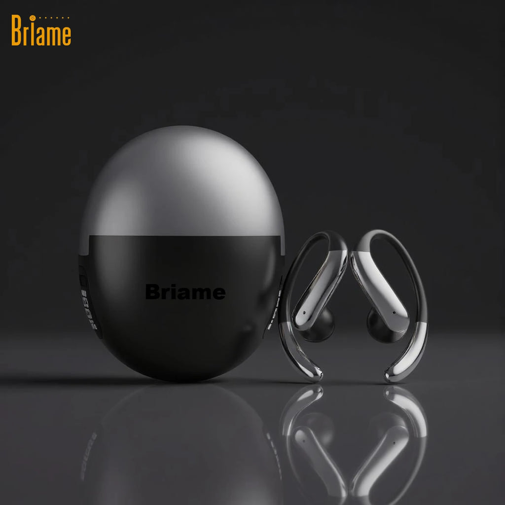 Briame Wireless Headphones OWS Sports Headset Touch Control Digital Display Bluetooth Earphones HD Call Waterproof Oasis Select