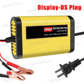 12V 2A Pulse Repair Intelligent Charger With Power Display 12V Car Moto Truck Battery Power Adapters For Lead Acid Battery EU US Oasis Select Upgraded US Plug