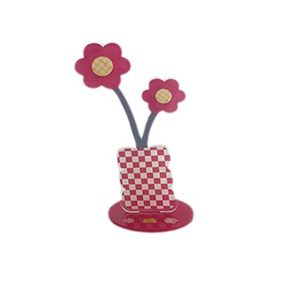 Cute Cartoon Acrylic Memo Clip Decoration Flower Shape Photo Display Stand Korean Style Multi-purpose Cartoon Note Holder Oasis Select Style 1