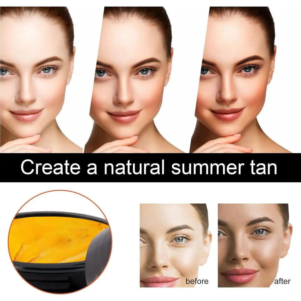 EELHOE Tanning Cream Face Body Long Lasting Bronzer Skin Tanner Suntan Protect Radiation Nourishing Natural Self-Tanning Lotion Oasis Select
