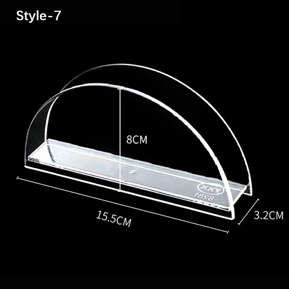 Fashion Transparent Acrylic Napkin Holder Sturdy Desktop Upright Tissue Box Vertical Paper Towel Box Restaurant Napkin Box Oasis Select 7