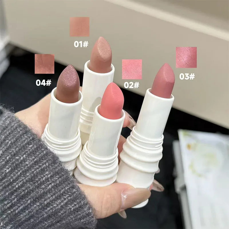 QIBEST Matte Lipstick – Velvet Soft-Mist, Long-Lasting Color