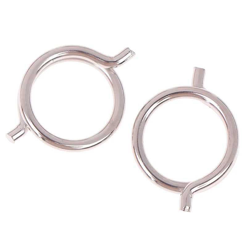 2PCS Chicken Bone Scissors Accessories Spring Wire Diameter 1.8mm Outer Diameter 15mm Nickel Plated Steel Torsion Spring Oasis Select