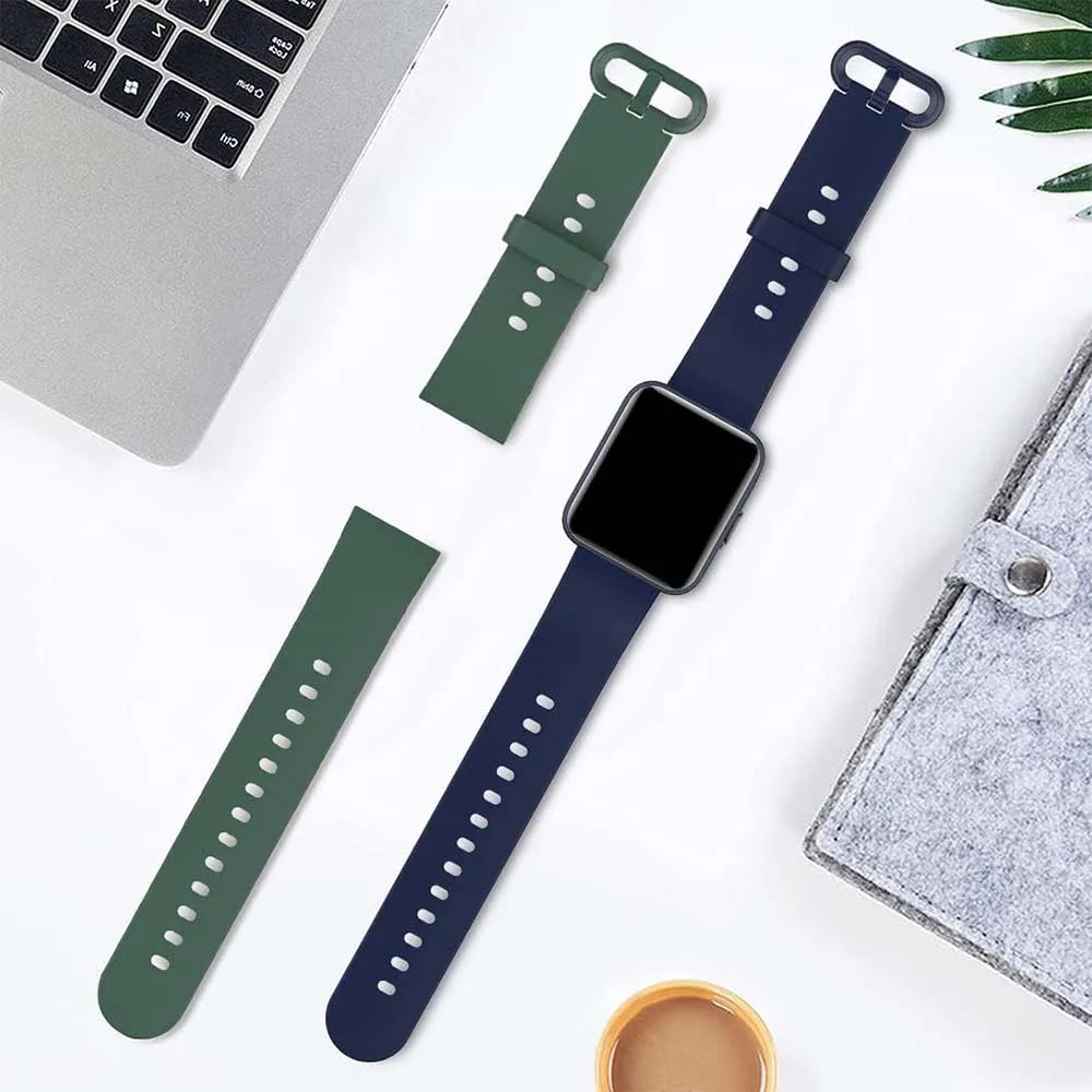 5-Pack Silicone Bands for Xiaomi Redmi Watch 2 Lite – Mixed Colors Smartwatch Band Set Oasis Select
