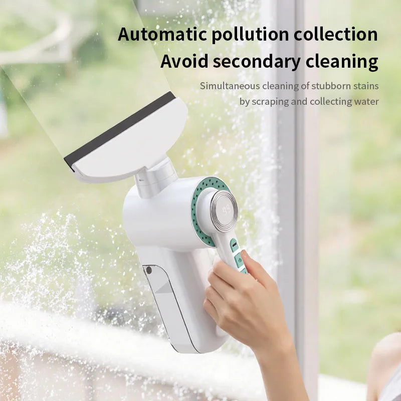 Electric Handheld Window Scraper & Glass Water Vacuum | Home & Car