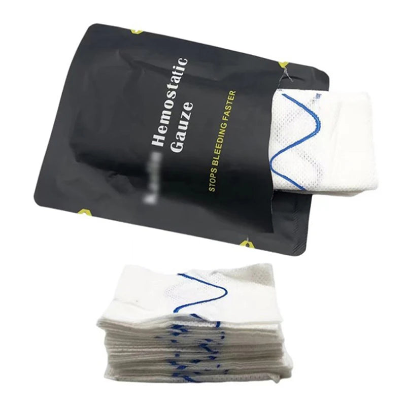 Hemostatic Kaolin Gauze Combat Emergency For Tactical Military First Aid Kit Medical Wound Dressing Oasis Select