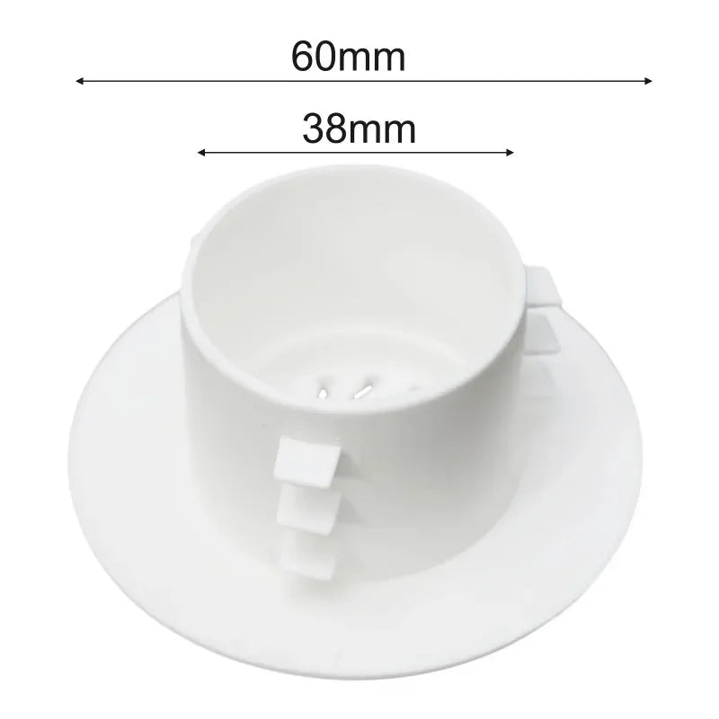 1pc Plastic Cover For Air Conditioning Holes Openings With Shutters Ventilation Grille Wall Hole Decoration 40-100mm Oasis Select