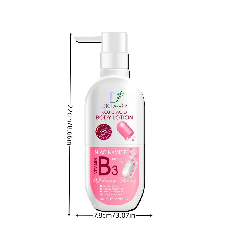 DR.DAVEY Kojic Acid Body Lotion 500ml – Brighten & Moisturize