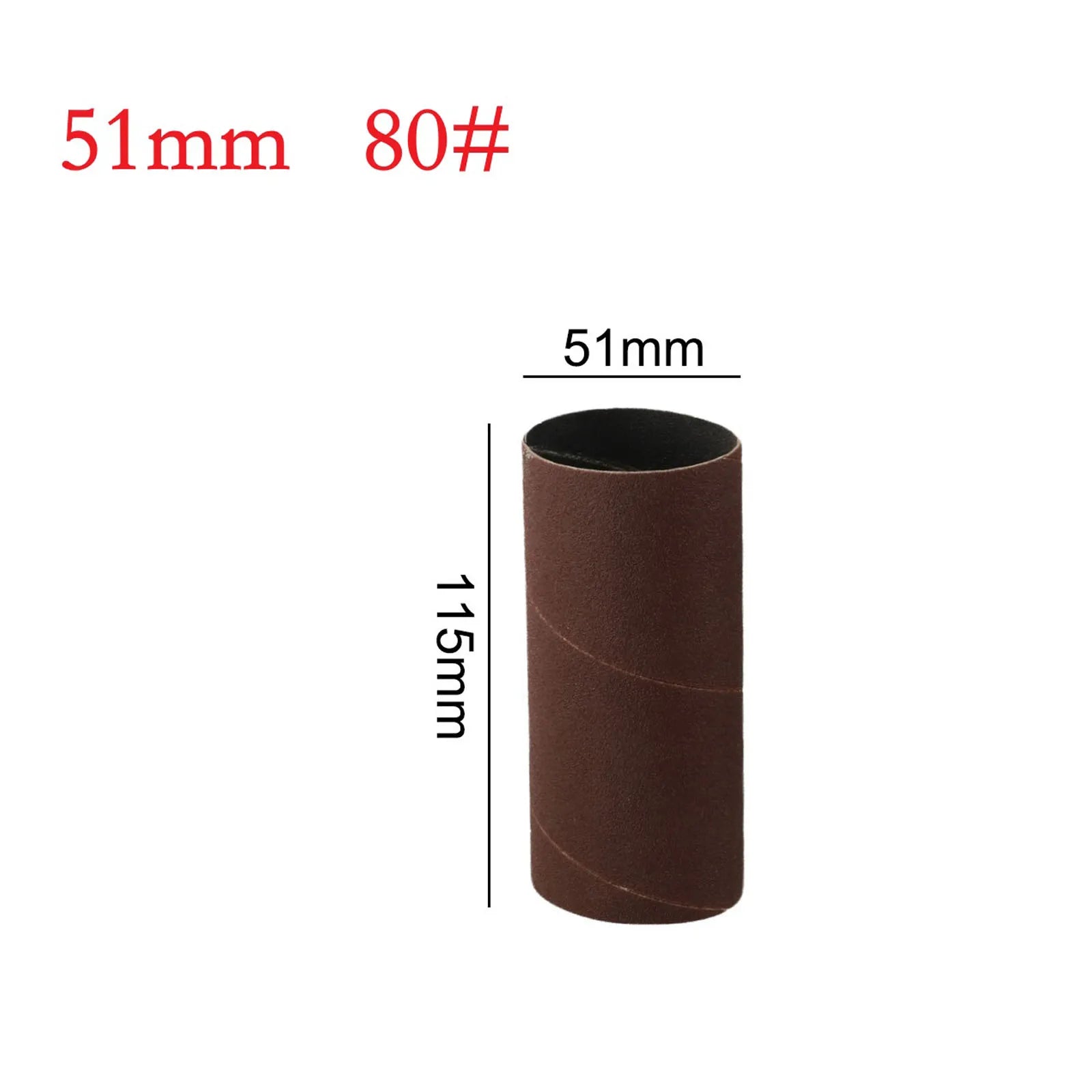 115mm Sanding Drum Sleeves Sanding Paper Drum Polishing Tools 80/150/240 Grit Sandpaper For Metal Woodworking Polishing Oasis Select 51mm 80Grit
