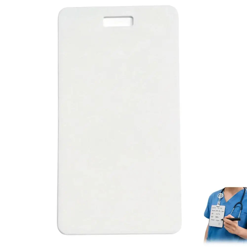 Reusable Dry Erase Nurse ID Badge Card – Wipeable Writing