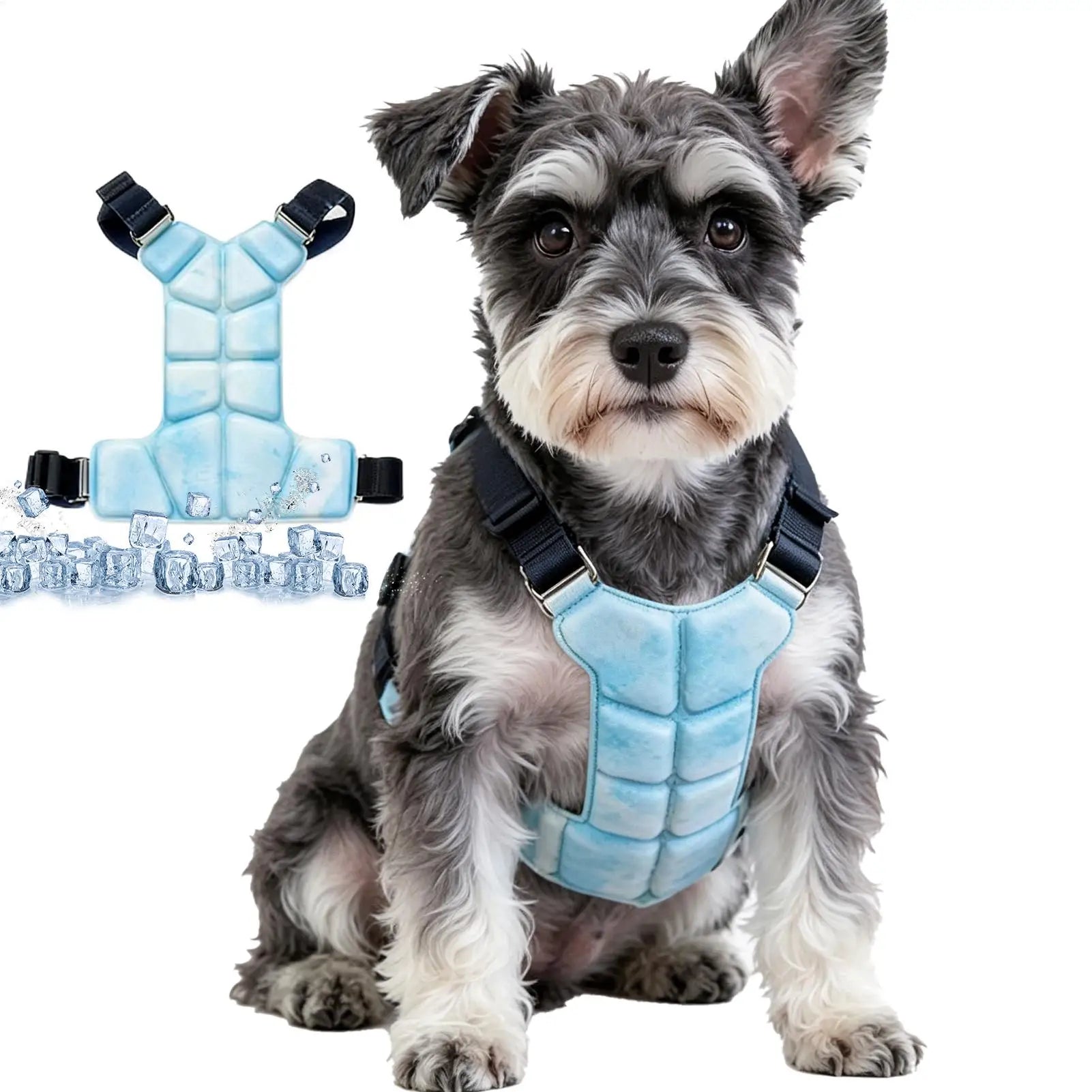 Dog Cooling Vest – Gel Harness Jacket for Summer Walks & Outdoor