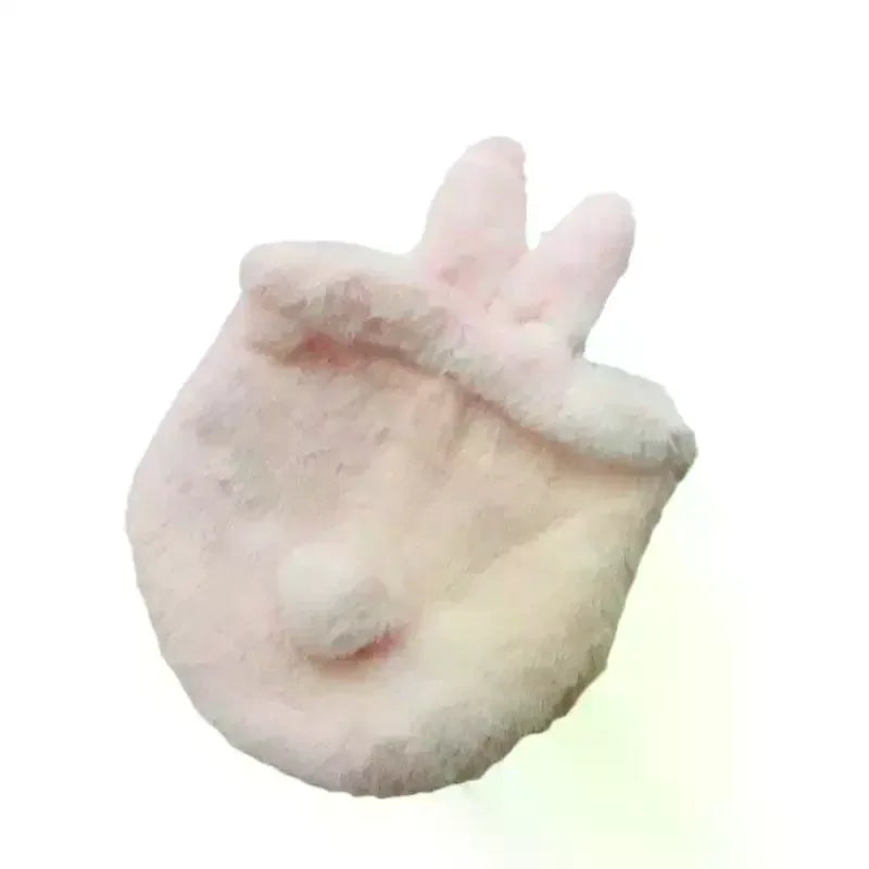 Bunny Ear Drawstring Bag Storage Pouch Portable Cute Cosmetic Organizer For Travel Home Supplies Oasis Select