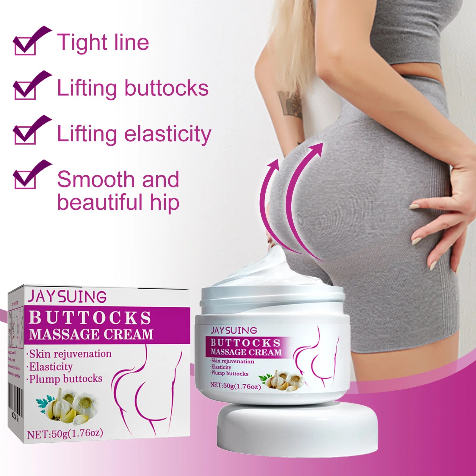 Hip Buttock Care Cream Women Butt Firming Lifting Shaping Moisturizing Body Massager Lotion Peach Plump Buttocks Care Cream Oasis Select