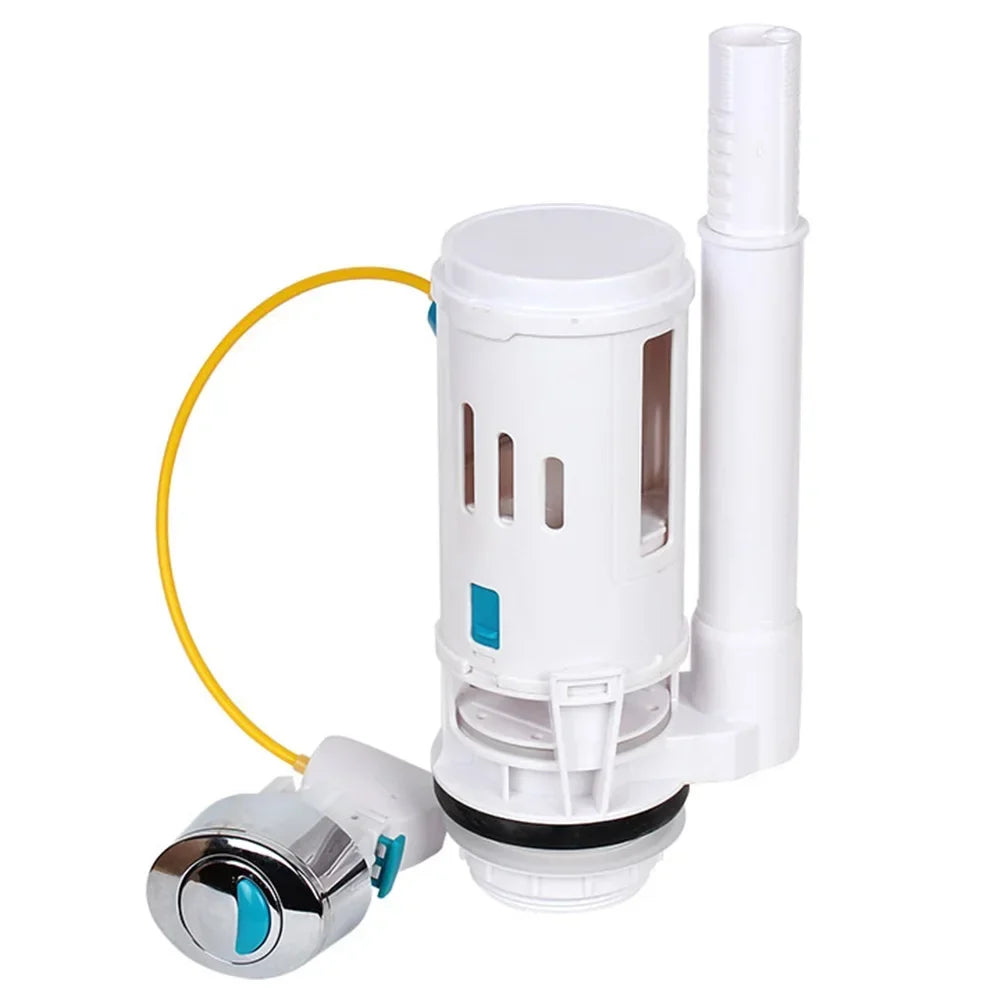 Push Button Dual Flush Valve Length 27.5cm Toilet Cistern White 1pcs Cistern Outlet Dual Flush Valve Practical Oasis Select