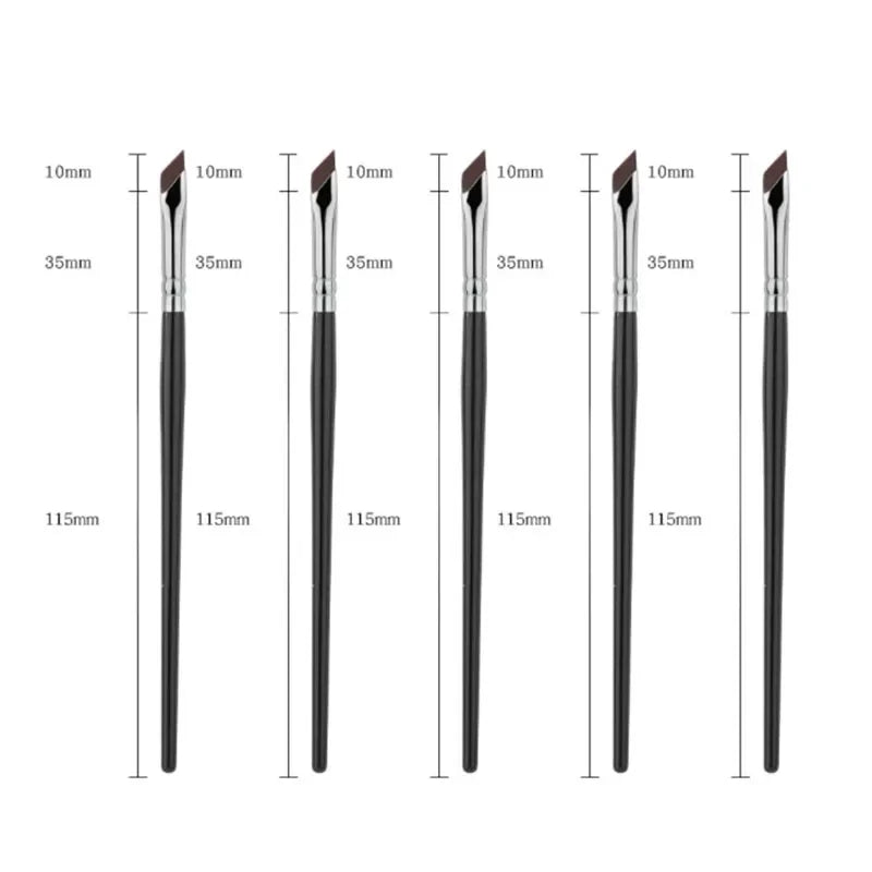 1/2/3/5pcs Ultra-Thin Eyeliner Brush Angled Eyebrow & Precise Detail Brush For Winged Liner And Under Eye Makeup Applicati Oasis Select big 5pcs
