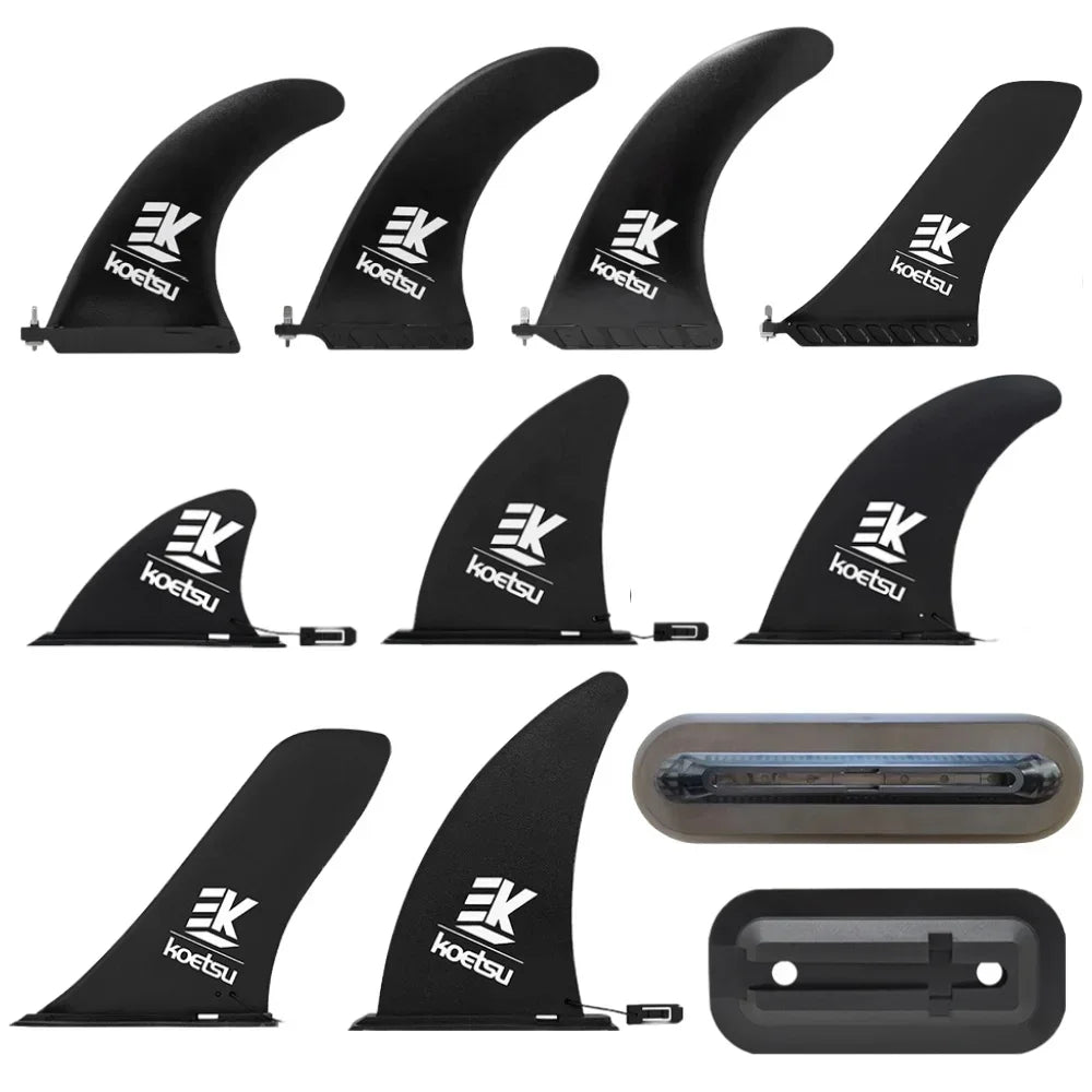 Surfboard Tail Fin Stand Up Board Quick Release Longboard Fin Detachable Paddle Board Fin for Surfboard Kayak Long Board Oasis Select