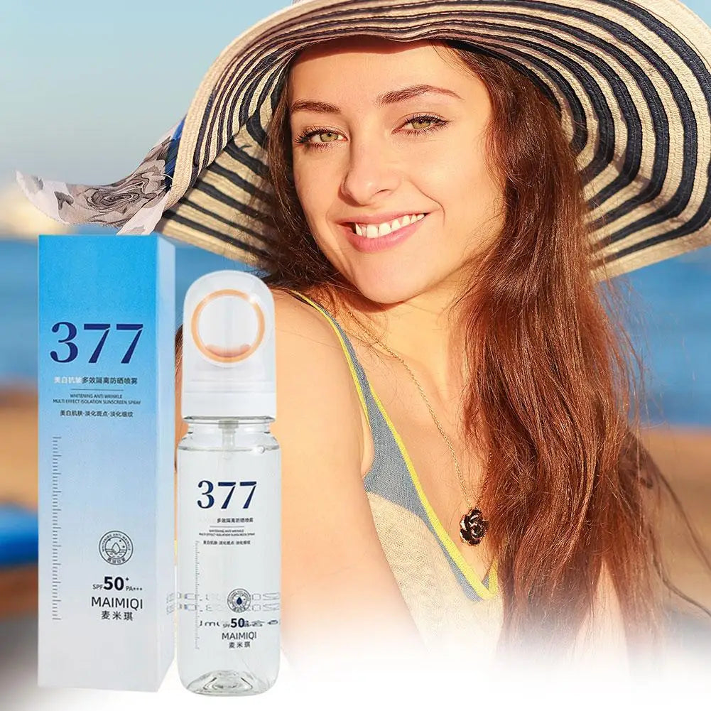 Full Body Care 377 Spray Spf50 Plus Nourish Skin Moisturize Whitening Anti Wrinkle Ideal For Face Neck And Body Sun Protection Oasis Select