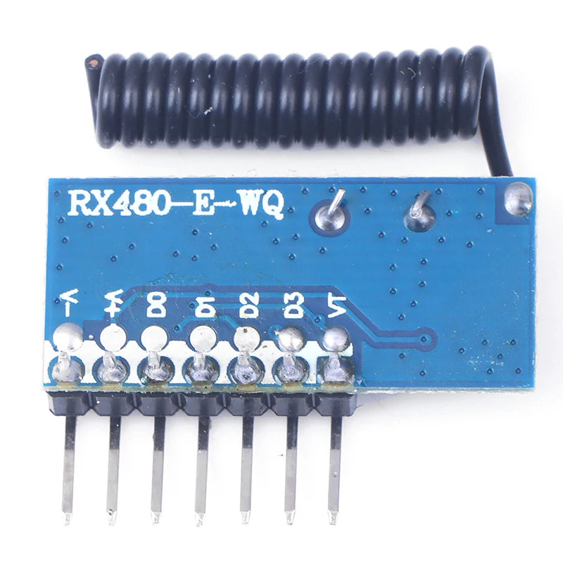 RX480E 433mhz RF Receiver Learning Code Decoder Module 433 mhz Wireless 4CH Output For Remote Controls Encoding Oasis Select onesize