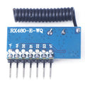 RX480E 433mhz RF Receiver Learning Code Decoder Module 433 mhz Wireless 4CH Output For Remote Controls Encoding Oasis Select onesize