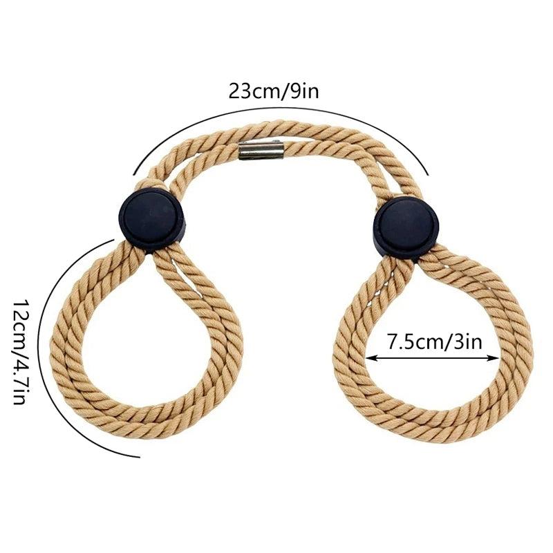 Sex Handcuff Hand Restraint Erotic Shackle Binds Sex Rope Slave Bondage Sexope Ankle Cuffs Backhandcuff Easy To Use Toy Oasis Select