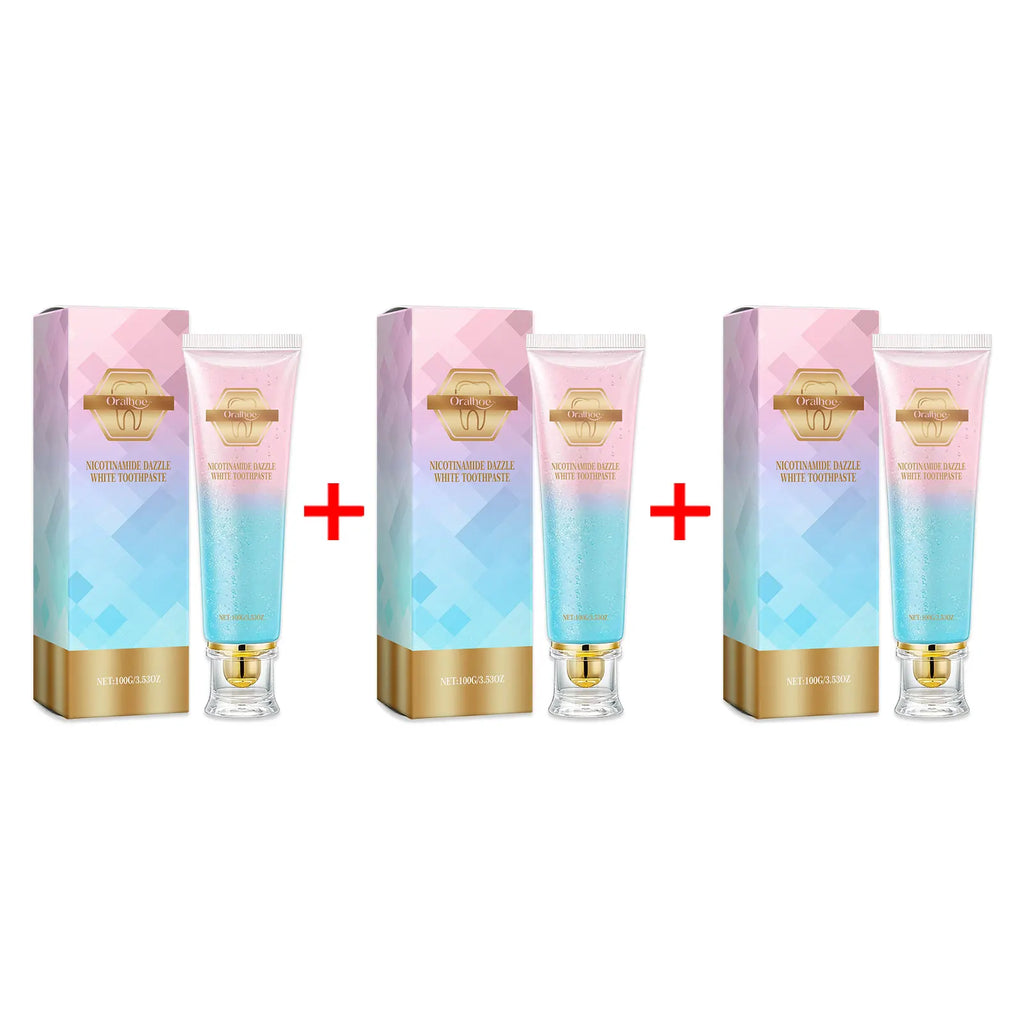 Nicotinamide Teeth Brightening Toothpaste Fresh Breath Deeply Cleaning Hygiene Removing Plaque Stains Oral Care Toothpastes 100g Oasis Select 100g Boxed X 3PCS