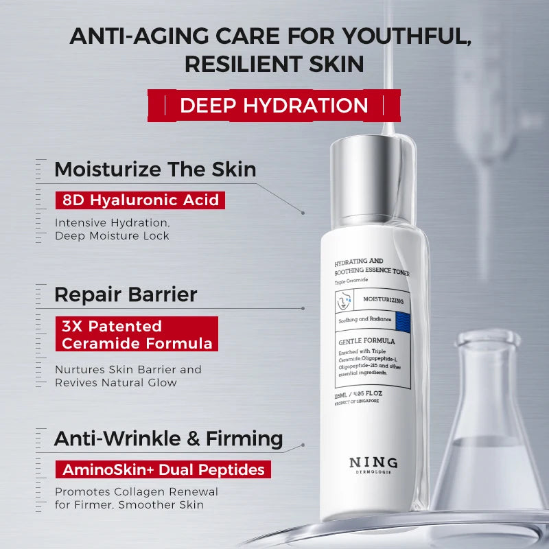 Hydrating Essence Toner – Collagen, Hyaluronic Acid & Ceramides