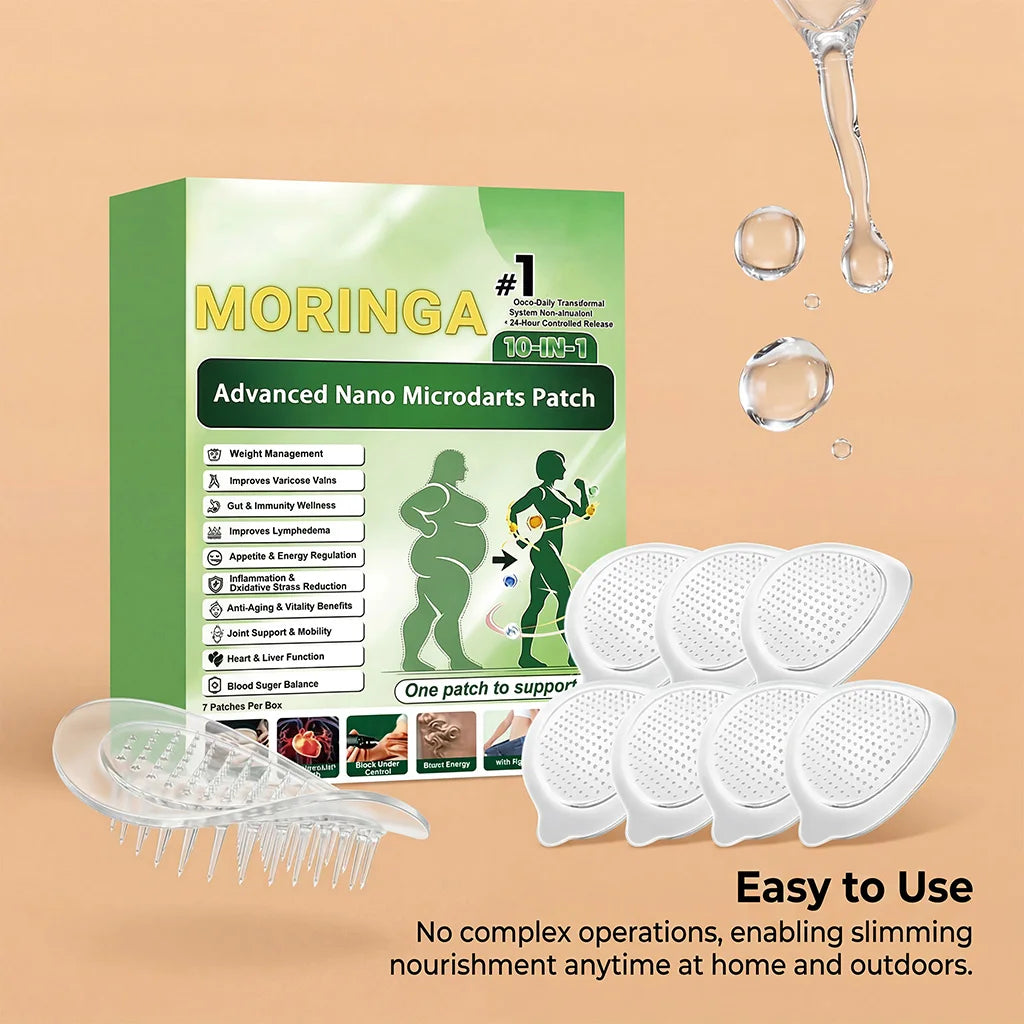 10-in-1 Moringa Microneedle Patch Show graceful lines and protect the skin all over the body for daily personal care Oasis Select