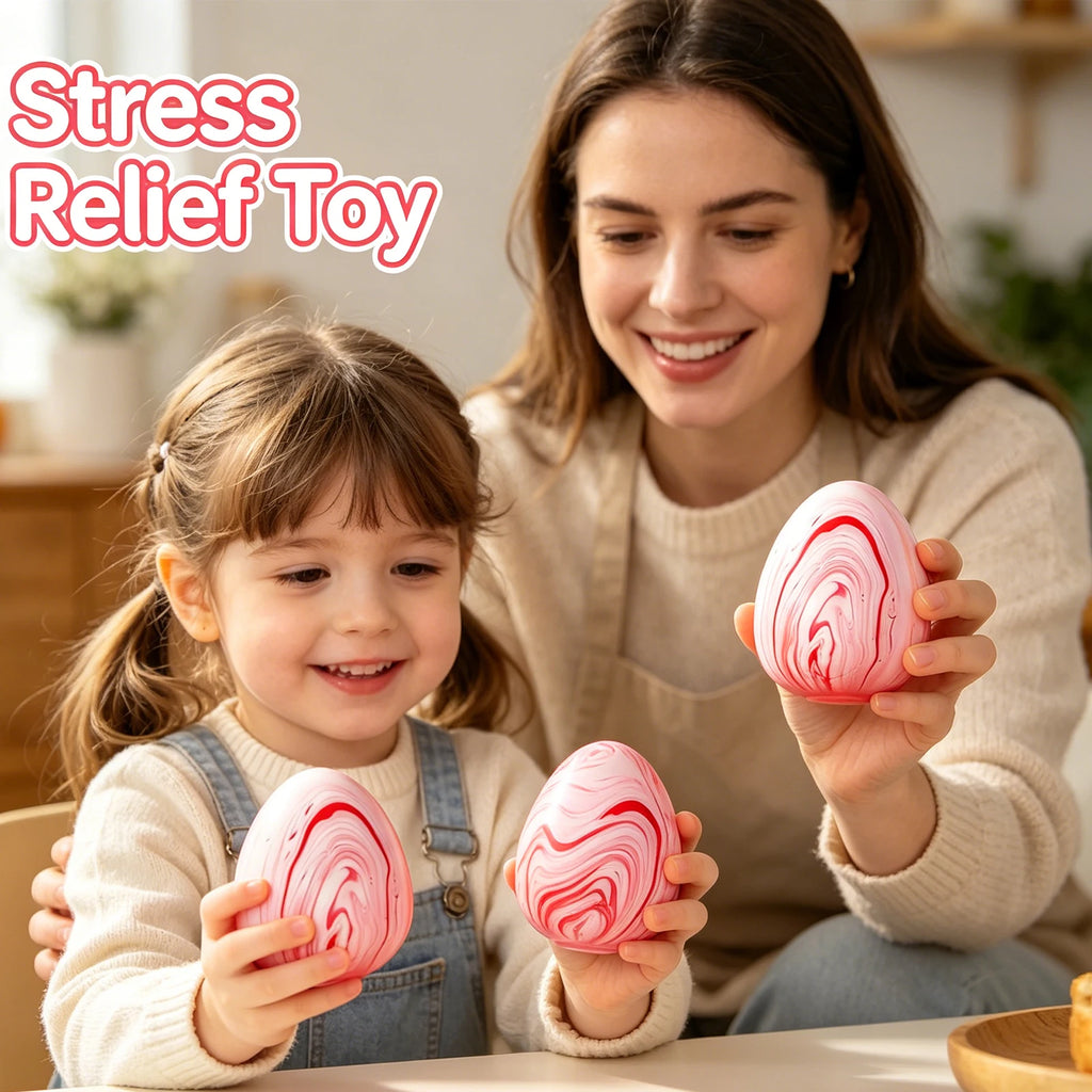 Marbled Egg Squishy Slow Rising Sensory Fidget Squeeze Toy