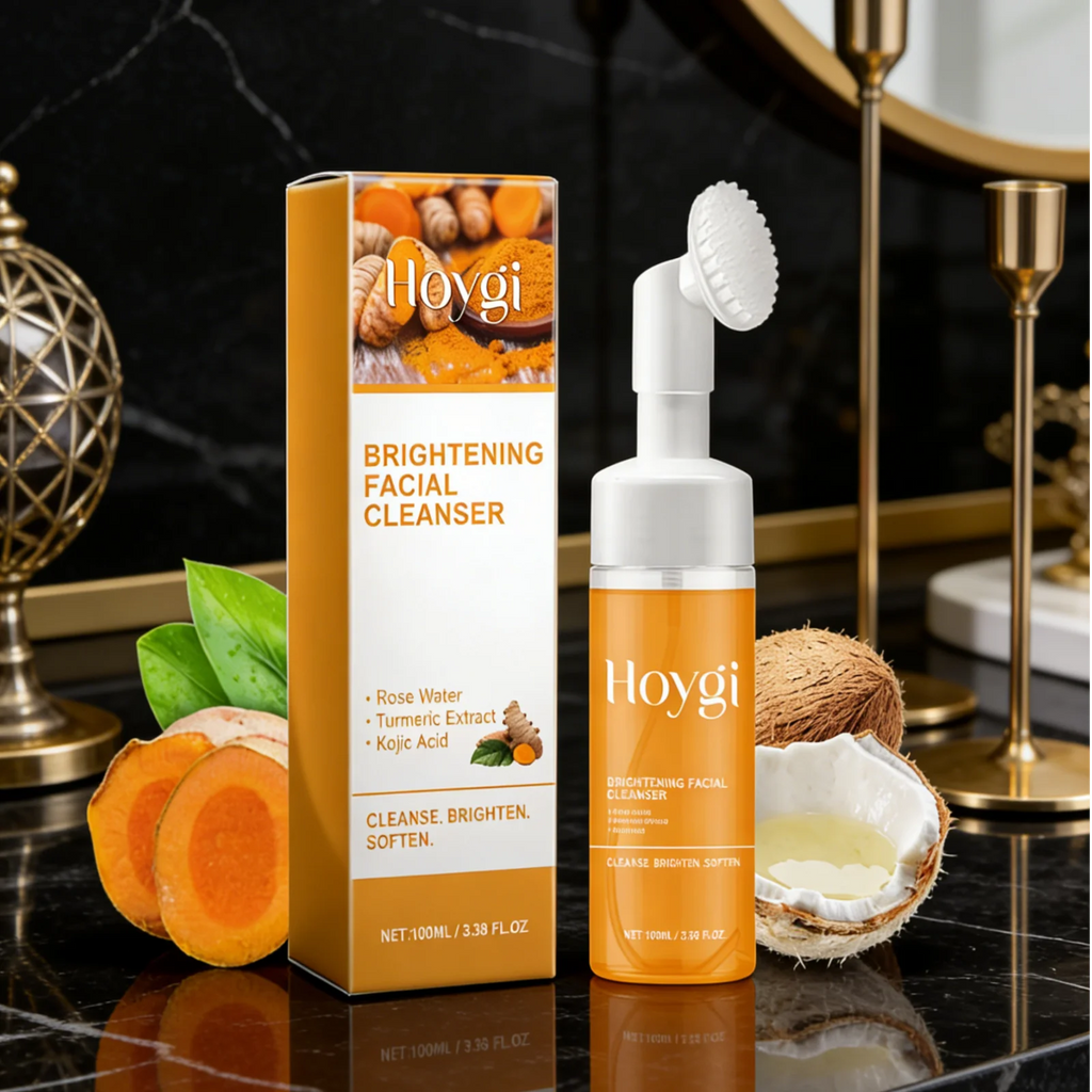 Hoygi Turmeric Foaming Facial Cleanser – Brightening Oil Control Foaming Facial Cleanser Oasis Select
