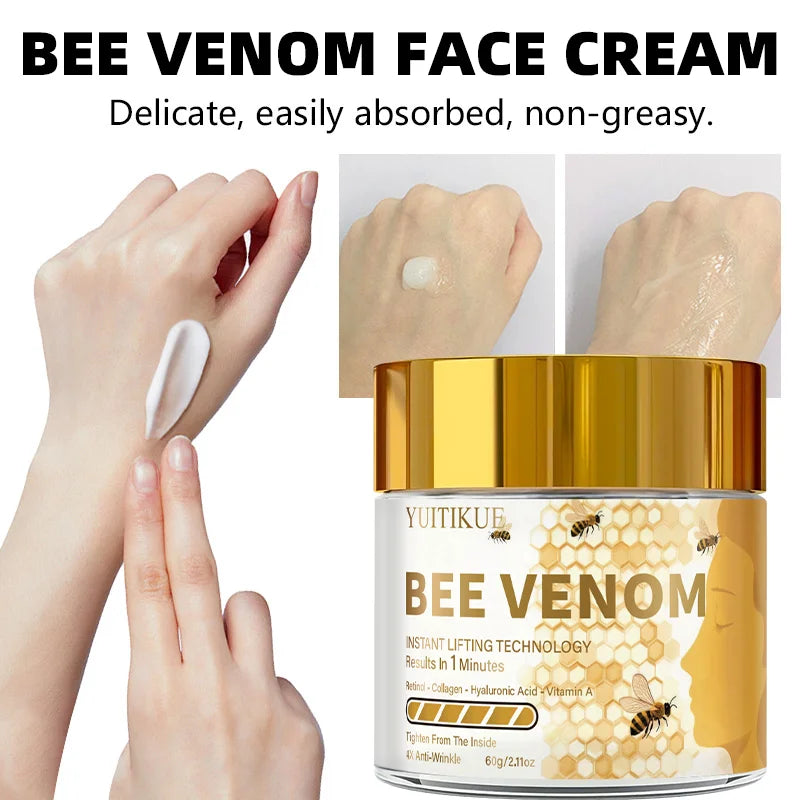 YUITIKUE Bee Venom Face Cream 60g – Firms & Anti-Wrinkle
