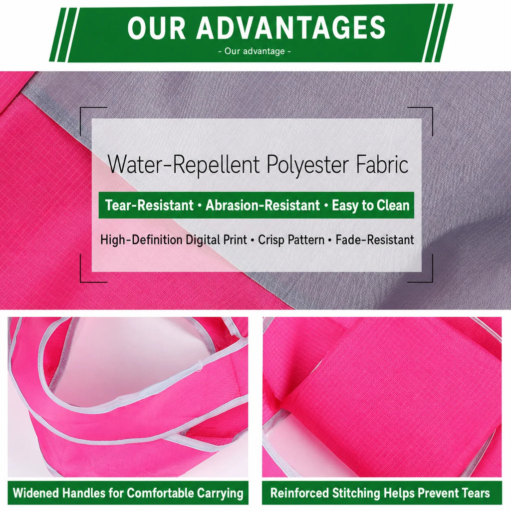 Foldable Reusable Shopping Bag | Water-Resistant Oxford Tote