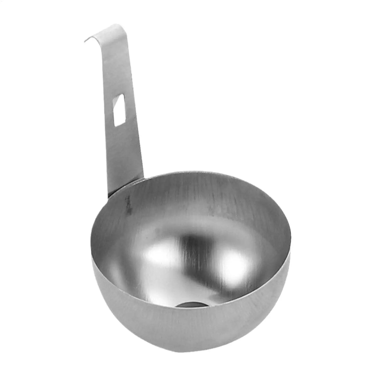 Poached Egg Spoon Stainless Steel Egg Poacher,Household Long Handled Egg Steamer with Hook for Kitchen Tools Egg Spoon Oasis Select