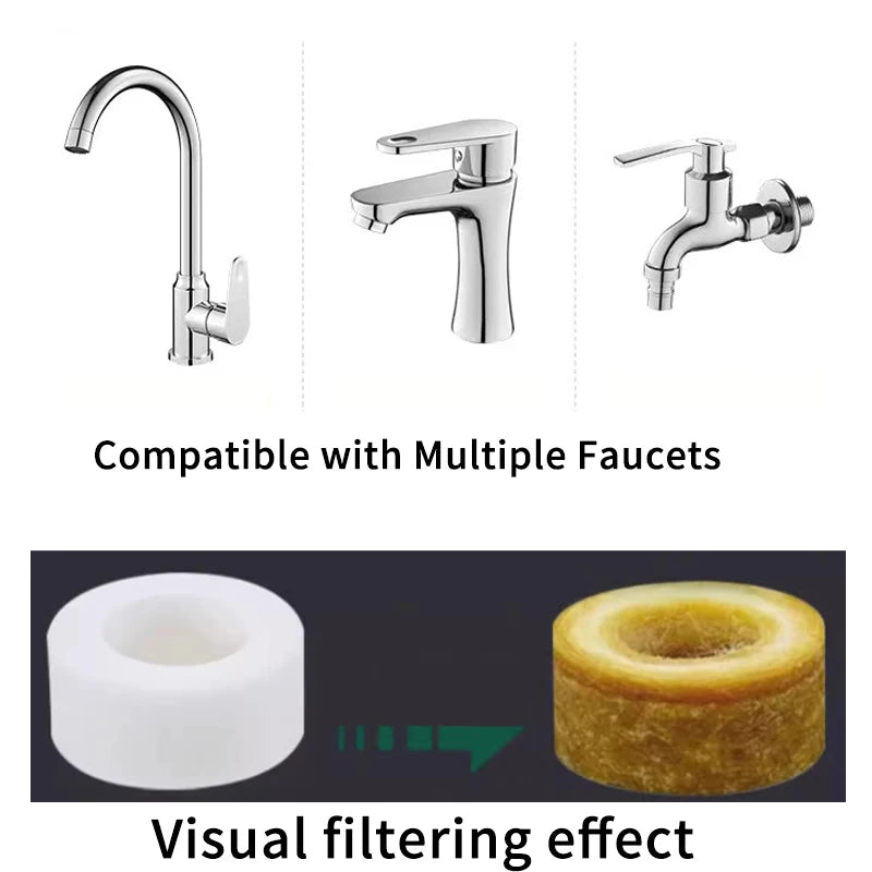 360° Kitchen Faucet Aerator, Water Saving Nozzle Sprayer with Swivel, Adjustable Tap Head Filter for Sink Extension Filter Eau Oasis Select