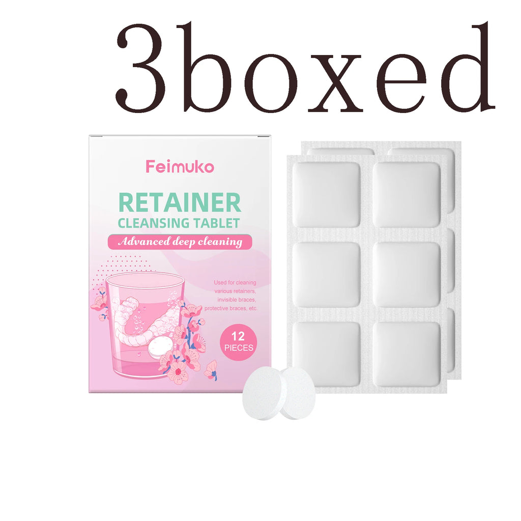 Denture Cleaning Effervescent Tablets-Deeply Clean Impurities in Denture Crevices, Keep Them Fresh,Clean and Comfortable to Wear Oasis Select 3boxed