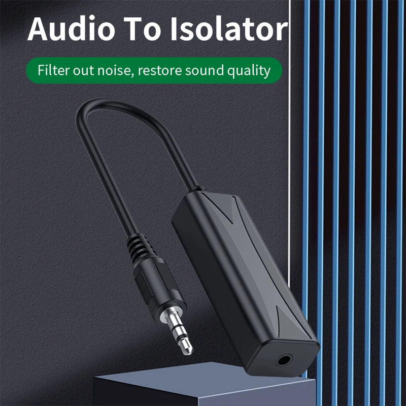 3.5mm Audio Aux Cable Anti-interference Ground Loop Noise Filter Isolator Eliminate Cancelling for Home Stereo Car Audio System Oasis Select