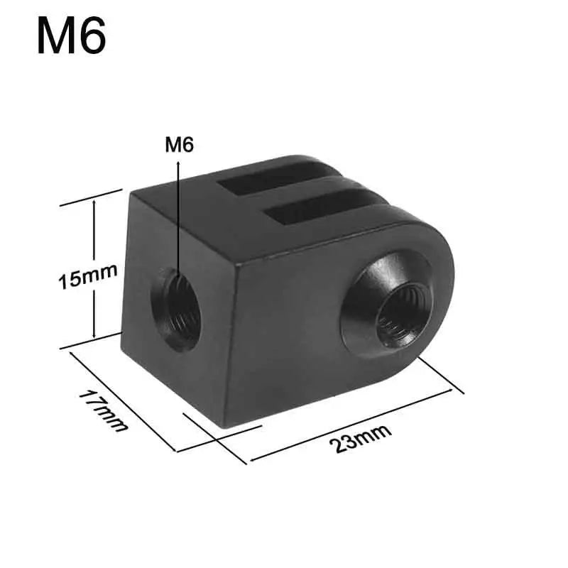 Mini 1/4" M6 Tripod Screw Adapter Aluminum Monopod Mount Base For 13 12 11 10 9 Action Camera Accessories Oasis Select m6