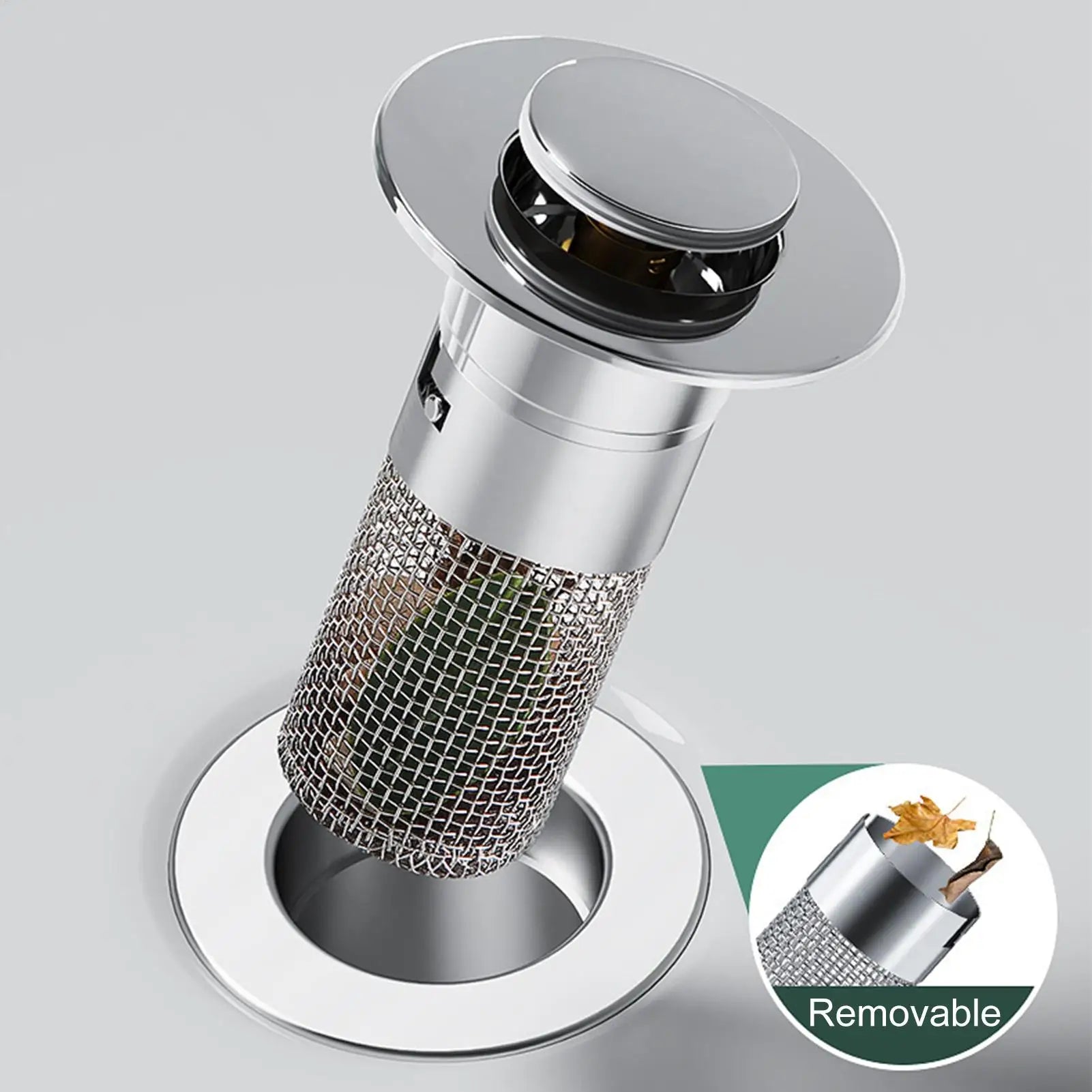 Sink Stopper Hair Catcher Anti-Clogging Replacement Drain Strainer for Sink Kitchen Draining Plug for Home Apartment Dormitory Oasis Select