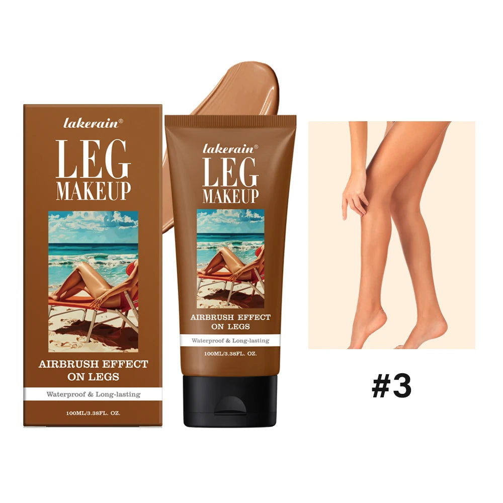 100ml Leg Makeup Foundation Long Lasting Even Skin Tone Liquid Foundations Makeup Coverage Moisturizing Waterproof Cosmetics Oasis Select Color 3