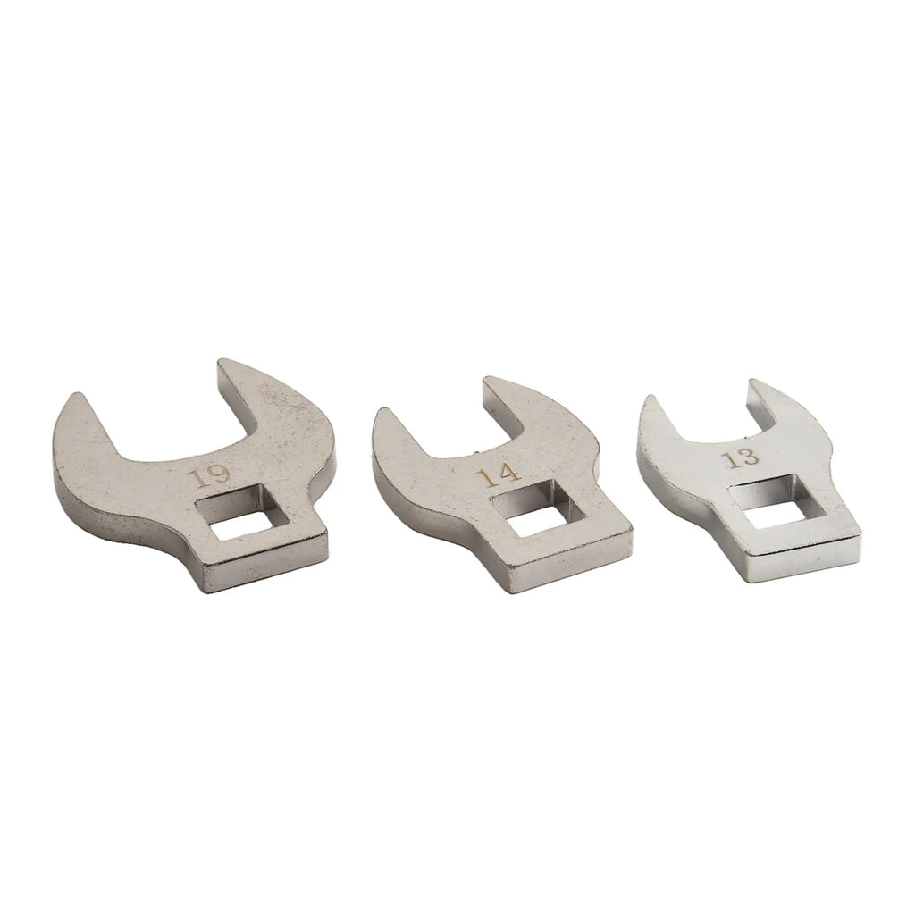 8Pcs 3/8In Drive Crowfoot Wrench 10 To 19mm Metric Foot Open End Spanner Metric Hardware Tool Wrench Oasis Select
