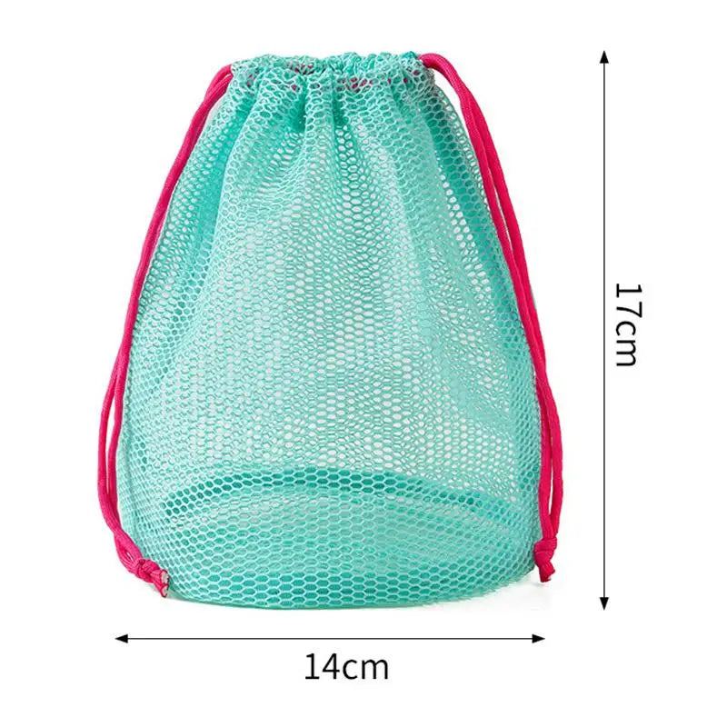 Nylon Mesh Drawstring Pouch – Travel & Cosmetic Organizer