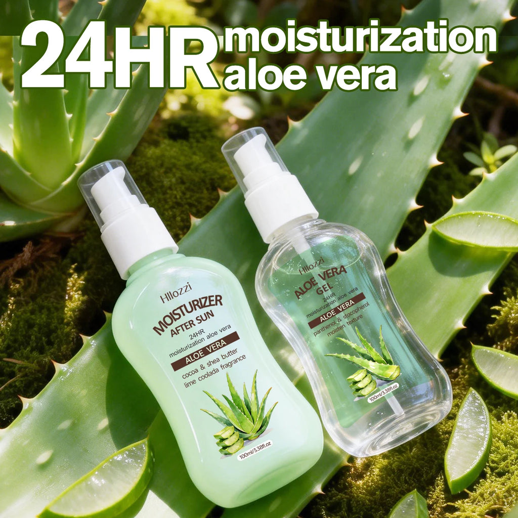 MOISTURIZER AFTER SUN ALOE VERA GEL，Quick absorption, non-greasy texture, post-sun hydration, suitable for both men and women Oasis Select