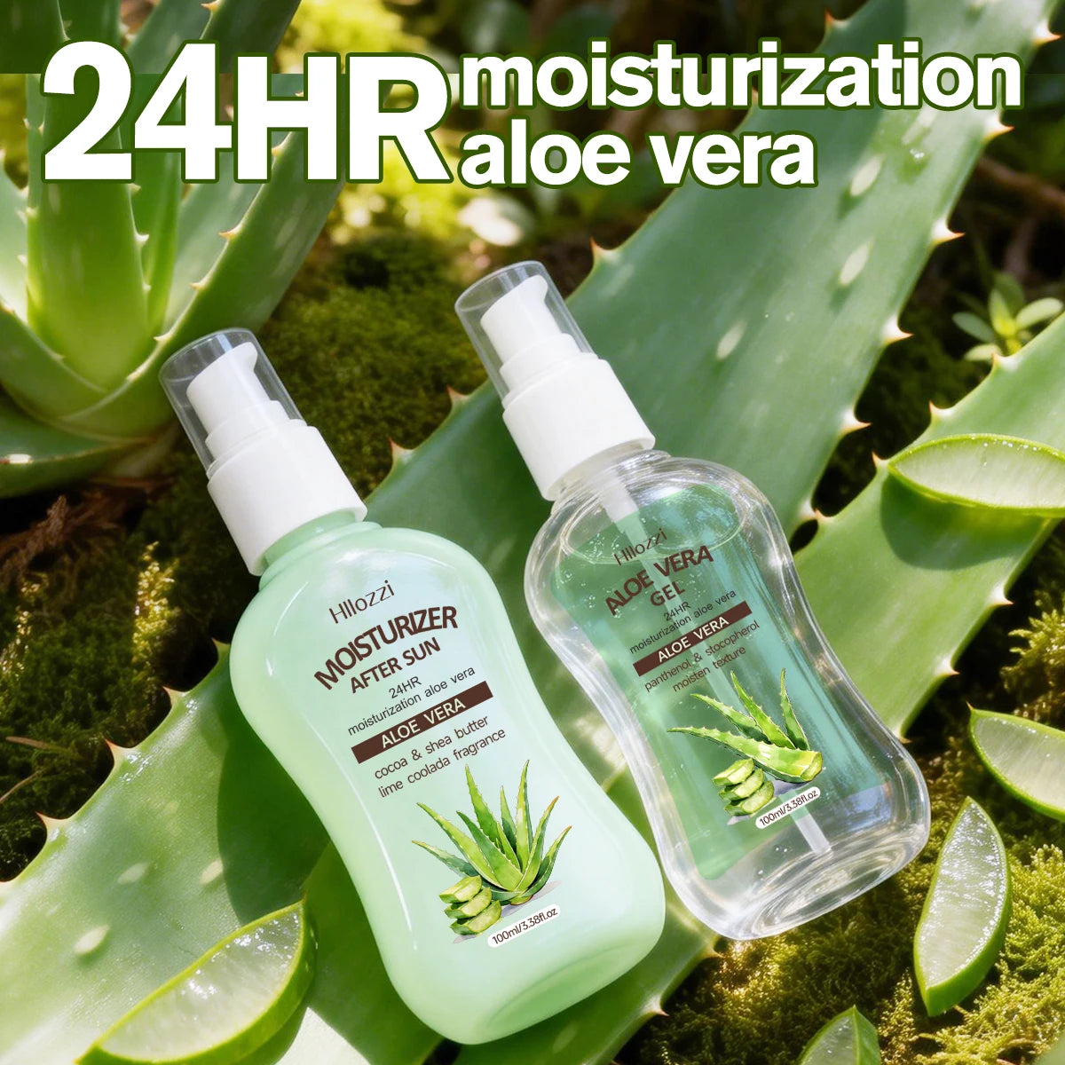 MOISTURIZER AFTER SUN ALOE VERA GEL，Quick absorption, non-greasy texture, post-sun hydration, suitable for both men and women Oasis Select