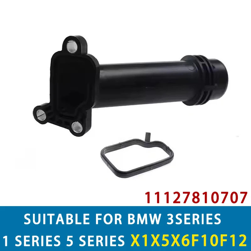 For BMW Engine Block Water Pipe Adapter 11127810707 Precision Aluminum Cooling System Pipe Joint for BMW1 3 5 Series X1 X3 X5 X6 Oasis Select black
