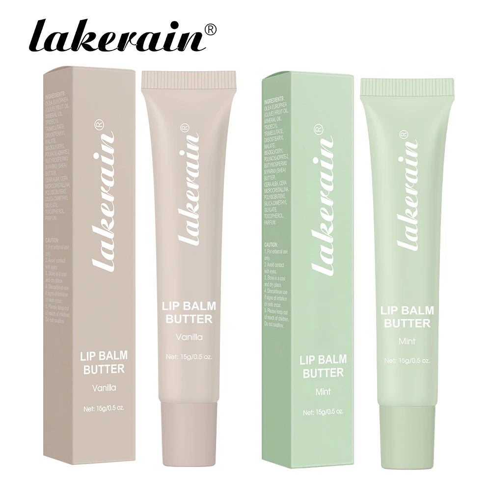 Butter Lip Balm Long Lasting Nourishes Moisturizes Soothes Lips Jelly Lip Gloss Oil Beautifying Smoothing Lip Care Balm Makeup Oasis Select Vanilla and Mint