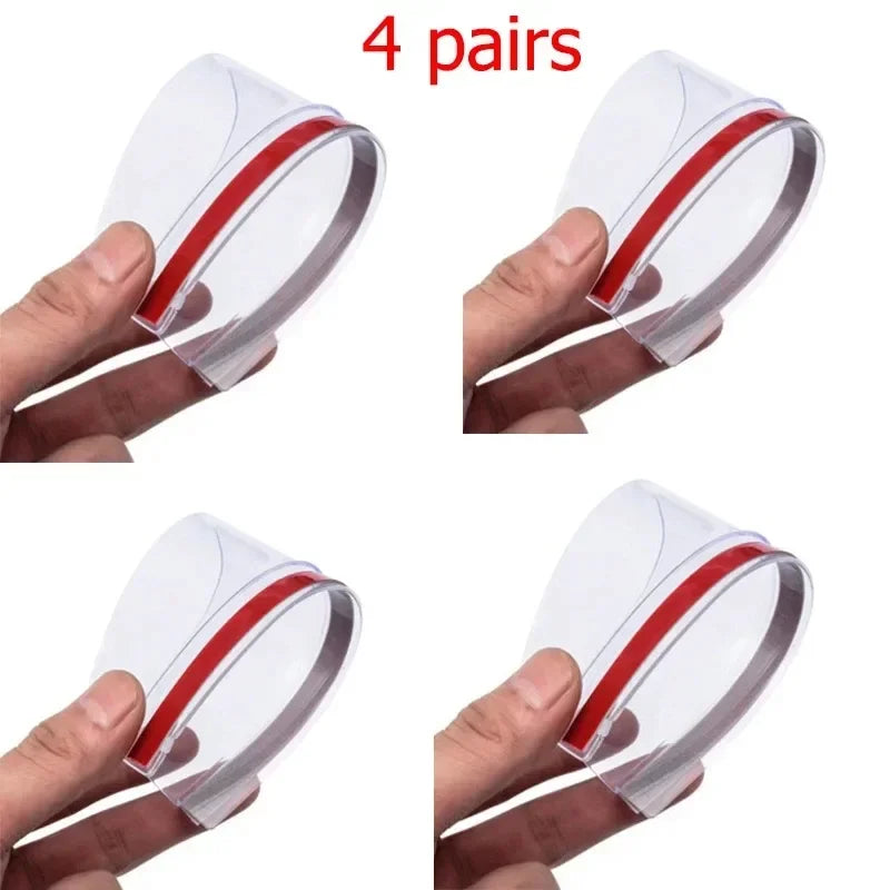 1/5pair Car Rearview Mirror Rain Shield Rain Eyebrow Rain Cover Universal Carbon Fiber Rear View Side Mirror Rain Eyebrow Shield Oasis Select 4pairs Transparent
