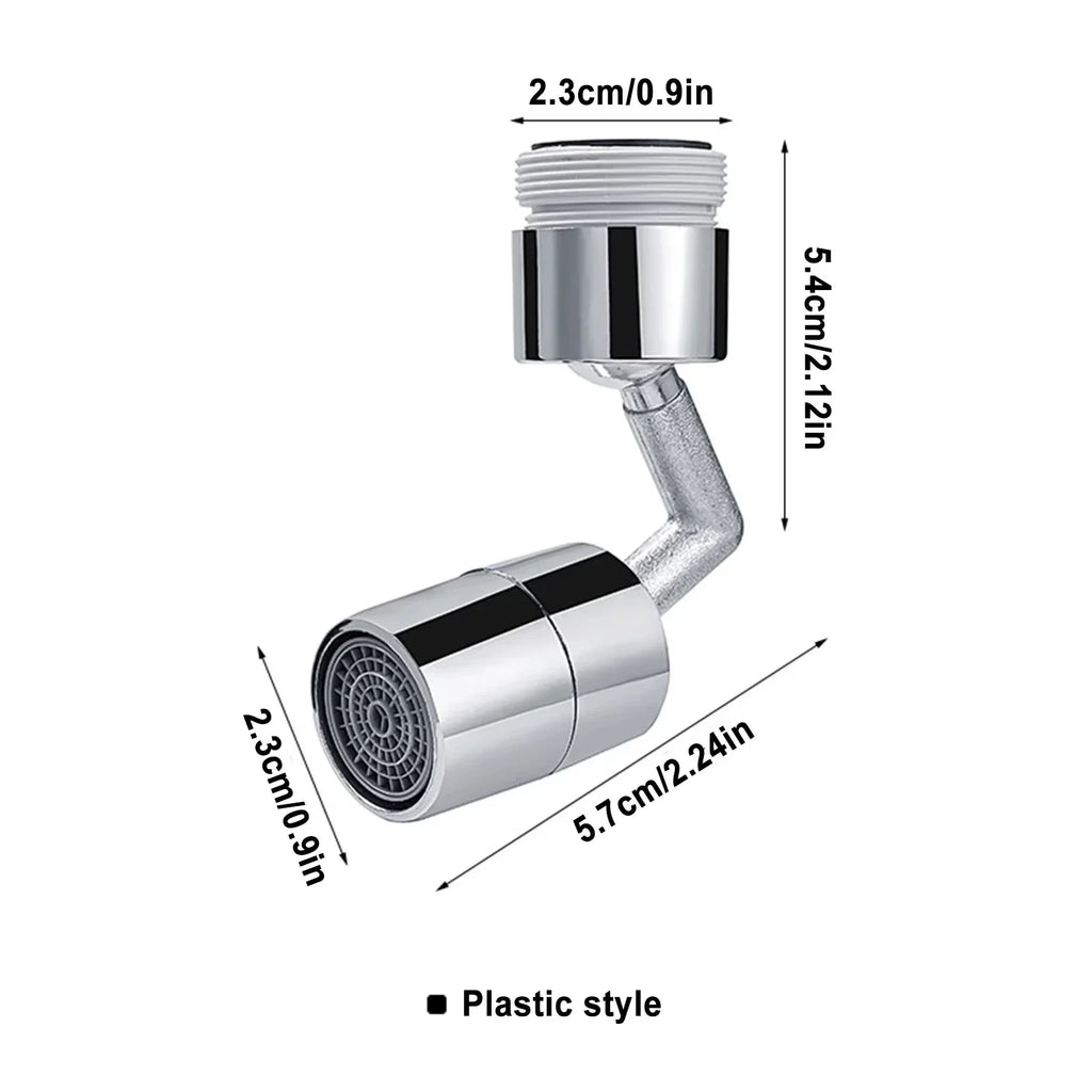 720 Degree Universal Faucet Washbasin Faucet Extension Adapter Aerator Splash Proof Rotating Water Saving ABS Plastic Faucet Oasis Select