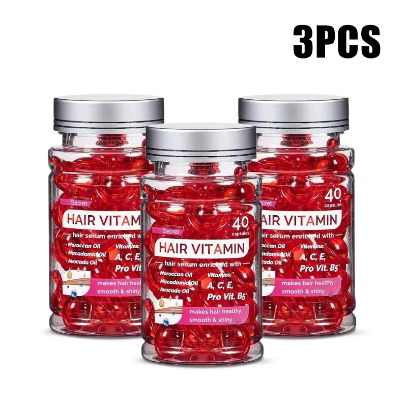 Eelhoe Moroccan Argan Vitamin Oil Hair Capsules – 40ct