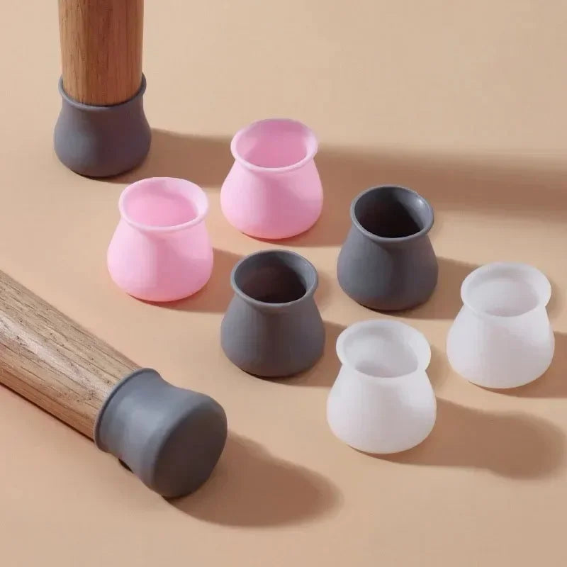 10-40PCS Silicone Chair Leg Caps Quiet Non Slip Floor Protectors for Wood Floors Furniture Leg Pads for Tables and Chairs Oasis Select